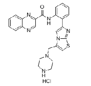 SRT1720;N-(2-(3-(piperazin-1-ylmethyl)imidazo[2,1-b]thiazol-6-yl)phenyl)quinoxaline-2-carboxamidehydrochloride