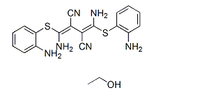 U0126-EtOH;2,3-bis(amino(2-aminophenylthio)methylene)succinonitrile,ethanol