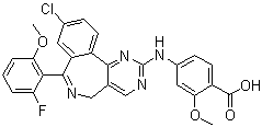 Alisertib(MLN8237);Benzoicacid,4-[[9-chloro-7-(2-fluoro-6-methoxyphenyl)-5H-pyrimido[5,4-d][2]benzazepin-2-yl]amino]-2-methoxy-