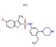 SB271046;Benzo[b]thiophene-2-sulfonamide,5-chloro-N-[4-methoxy-3-(1-piperazinyl)phenyl]-3-methyl-