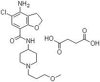 PrucaloprideSuccinate;Butanedioicacid,compd.with4-amino-5-chloro-2,3-dihydro-N-[1-(3-methoxypropyl)-4-piperidinyl]-7-benzofurancarboxamide(1:1)