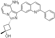 OSI-906(Linsitinib);(1s,3s)-3-(8-amino-1-(2-phenylquinolin-7-yl)imidazo[1,5-a]pyrazin-3-yl)-1-methylcyclobutanol