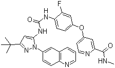 DCC-2036(Rebastinib);1-(3-tert-butyl-1-(quinolin-6-yl)-1H-pyrazol-5-yl)-3-(2-fluoro-4-(2-(methylcarbamoyl)pyridin-4-yloxy)phenyl)urea