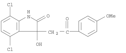 YK-4-279;4,7-dichloro-1,3-dihydro-3-hydroxy-3-[2-(4-methoxyphenyl)-2-oxoethyl]-2H-indol-2-one