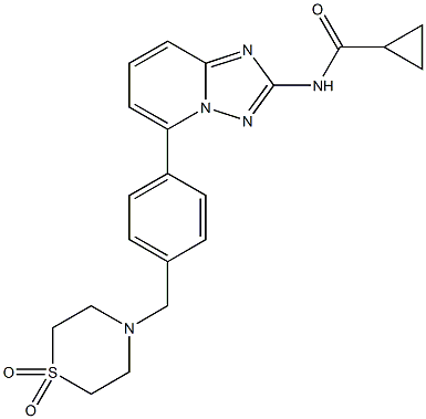 Filgotinib(GLPG0634);N-[5-[4-[(1,1-Dioxido-4-thiomorpholinyl)methyl]phenyl][1,2,4]triazolo[1,5-a]pyridin-2-yl]cyclopropanecarboxamide