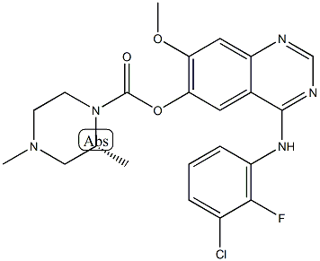 (2R)-2,4-Dimethyl-1-piperazinecarboxylicacid4-[(3-chloro-2-fluorophenyl)amino]-7-methoxy-6-quinazolinylester