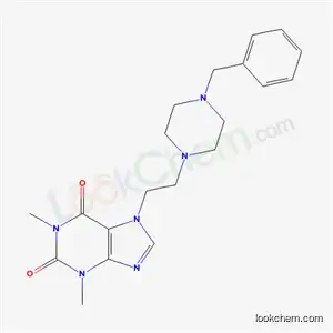 Molecular Structure of 19971-87-0 (7-[2-(4-Benzyl-1-piperazinyl)ethyl]theophyline)