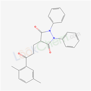 20358-32-1,4-[3-(2,5-dimethylphenyl)-3-oxopropyl]-1,2-diphenylpyrazolidine-3,5-dione,