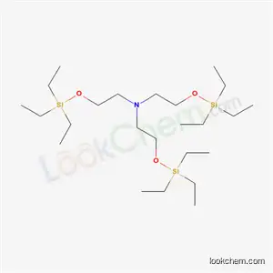 Molecular Structure of 20467-10-1 (3,3,11,11-Tetraethyl-7-[2-(triethylsiloxy)ethyl]-4,10-dioxa-7-aza-3,11-disilatridecane)