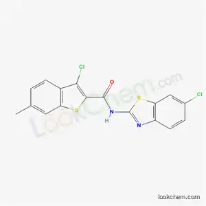3-chloro-N-(6-chloro-1,3-benzothiazol-2-yl)-6-methyl-1-benzothiophene-2-carboxamide
