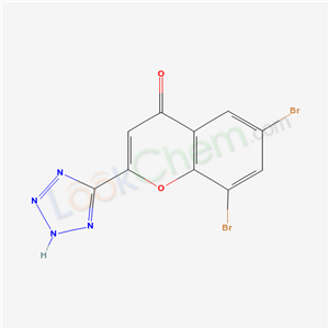 33550-08-2,6,8-dibromo-2-(2H-tetrazol-5-yl)-4H-chromen-4-one,