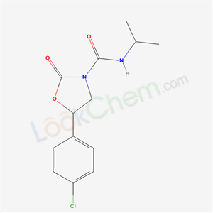 34725-07-0,5-(4-chlorophenyl)-2-oxo-N-(propan-2-yl)-1,3-oxazolidine-3-carboxamide,