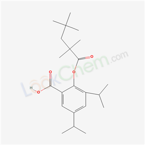 35231-89-1,3,5-di(propan-2-yl)-2-[(2,2,4,4-tetramethylpentanoyl)oxy]benzoic acid,