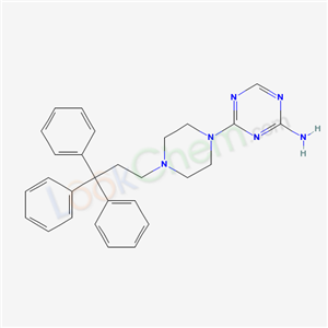 36524-80-8,4-[4-(3,3,3-triphenylpropyl)piperazin-1-yl]-1,3,5-triazin-2-amine,