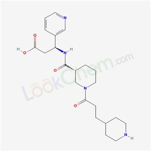 3(S)-[1-[3-(4-Piperidinyl)propionyl]piperidin-3(R)-ylcarboxamido]-3-(3-pyridyl)propionic acid
