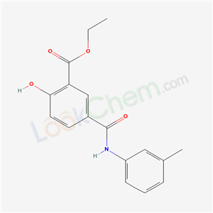 38507-89-0,ethyl 2-hydroxy-5-[(3-methylphenyl)carbamoyl]benzoate,