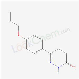 39496-54-3,6-(4-propoxyphenyl)-4,5-dihydropyridazin-3(2H)-one,6-(4-propoxyphenyl)-4,5-dihydropyridazin-3(2H)-one;4,5-Dihydro-6-(4-propoxyphenyl)-3(2H)-pyridazinone;6-(p-Propoxyphenyl)-4,5-dihydro-3(2H)-pyridazinone;3(2H)-Pyridazinone,4,5-dihydro-6-(4-propoxyphenyl);6-(4-propoxy-phenyl)-4,5-dihydro-2H-pyridazin-3-one;