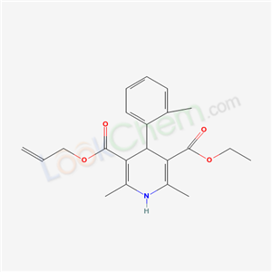 39562-63-5,ethyl prop-2-en-1-yl 2,6-dimethyl-4-(2-methylphenyl)-1,4-dihydropyridine-3,5-dicarboxylate,