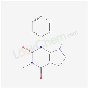 39929-87-8,3-methyl-1-phenyl-6,7-dihydro-1H-pyrrolo[2,3-d]pyrimidine-2,4(3H,5H)-dione,6,7-Dihydro-3-methyl-1-phenyl-1H-pyrrolo(2,3-d)pyrimidine-2,4(3H,5H)-dione;1H-Pyrrolo(2,3-d)pyrimidine-2,4(3H,5H)-dione,6,7-dihydro-3-methyl-1-phenyl;3-methyl-1-phenyl-1,5,6,7-tetrahydro-pyrrolo[2,3-d]pyrimidine-2,4-dione;3-methyl-1-phenyl-6,7-dihydro-1h-pyrrolo[2,3-d]pyrimidine-2,4(3h,5h)-dione;