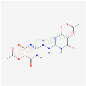 40598-49-0,hydrazine-1,2-diylbis(4,6-dioxo-1,4,5,6-tetrahydropyrimidine-2,5-diyl) diacetate,