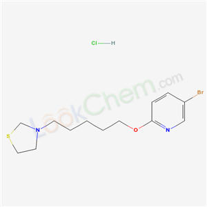 41287-83-6,5-bromo-2-{[5-(1,3-thiazolidin-3-yl)pentyl]oxy}pyridine hydrochloride (1:1),