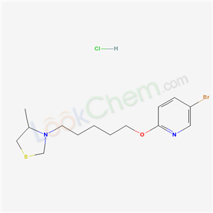 41287-92-7,5-bromo-2-{[5-(4-methyl-1,3-thiazolidin-3-yl)pentyl]oxy}pyridine hydrochloride (1:1),