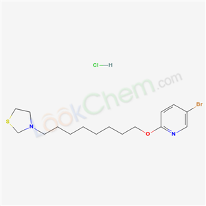 41288-01-1,5-bromo-2-{[8-(1,3-thiazolidin-3-yl)octyl]oxy}pyridine hydrochloride (1:1),