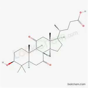 Molecular Structure of 5399-41-7 ((3beta,5alpha)-3-hydroxy-4,4,14-trimethyl-7,11-dioxocholan-24-oic acid)