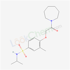 5502-25-0,4-[2-(azepan-1-yl)-2-oxoethoxy]-3-methyl-N-(propan-2-yl)benzenesulfonamide,