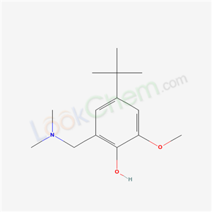 2-(dimethylaminomethyl)-6-methoxy-4-tert-butyl-phenol cas  5426-16-4