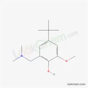 Molecular Structure of 5426-16-4 (4-tert-butyl-2-[(dimethylamino)methyl]-6-methoxyphenol)
