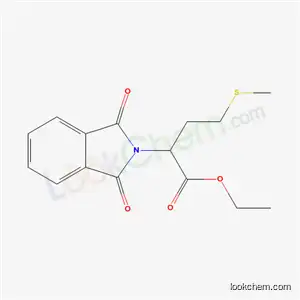 Molecular Structure of 5464-48-2 (ethyl 2-(1,3-dioxo-1,3-dihydro-2H-isoindol-2-yl)-4-(methylsulfanyl)butanoate)