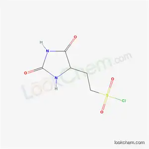 Molecular Structure of 5437-54-7 (2-(2,5-dioxoimidazolidin-4-yl)ethanesulfonyl chloride)
