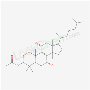 [4,4,10,13,14-pentamethyl-17-(6-methylheptan-2-yl)-7,11-dioxo-2,3,5,6,12,15,16,17-octahydro-1H-cyclopenta[a]phenanthren-3-yl] acetate cas  2115-49-3
