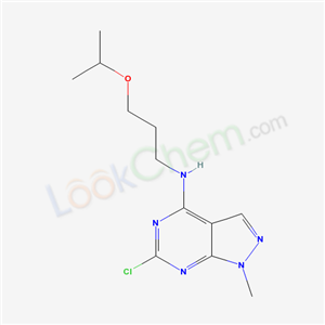 5444-63-3,6-chloro-1-methyl-N-[3-(propan-2-yloxy)propyl]-1H-pyrazolo[3,4-d]pyrimidin-4-amine,