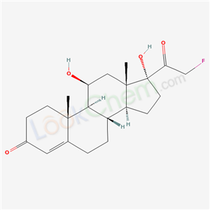 17-(2-fluoroacetyl)-11,17-dihydroxy-10,13-dimethyl-2,6,7,8,9,11,12,14,15,16-decahydro-1H-cyclopenta[a]phenanthren-3-one cas  434-02-6