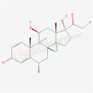 Pregna-1,4-diene-3,20-dione, 21-fluoro-11.beta., 17-dihydroxy-6.alpha.-methyl- cas  437-99-0
