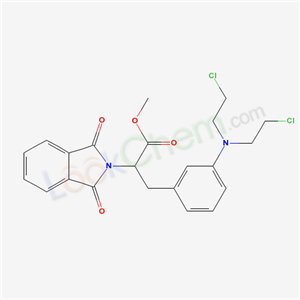 6970-44-1,methyl 3-{3-[bis(2-chloroethyl)amino]phenyl}-2-(1,3-dioxo-1,3-dihydro-2H-isoindol-2-yl)propanoate,