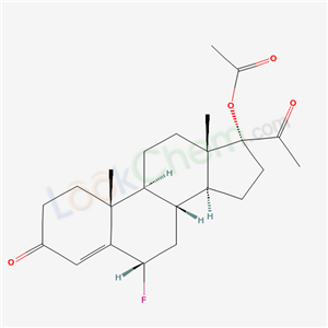Progesterone, 6.alpha.-fluoro-17-hydroxy-, acetate cas  336-78-7