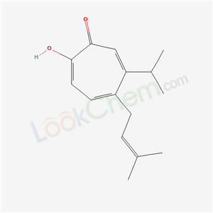 2,4,6-Cycloheptatrien-1-one,2-hydroxy-5-(3- methyl-2-butenyl)-4-(1-methylethyl)-  cas  4431-03-2