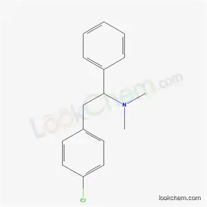 Molecular Structure of 6342-20-7 (2-(4-chlorophenyl)-N,N-dimethyl-1-phenylethanamine)