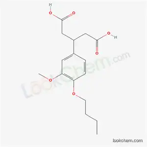 Molecular Structure of 6631-11-4 (3-(4-butoxy-3-methoxyphenyl)pentanedioic acid)