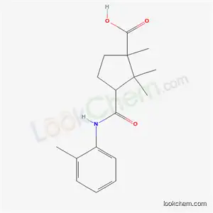 Molecular Structure of 6626-16-0 (1,2,2-trimethyl-3-[(2-methylphenyl)carbamoyl]cyclopentanecarboxylic acid)
