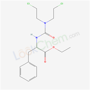 66919-79-7,ethyl N-[bis(2-chloroethyl)carbamoyl]phenylalaninate,