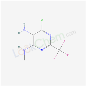 1993-06-2,6-CHLORO-N4-METHYL-2-(TRIFLUOROMETHYL)PYRIMIDINE-4,5-DIAMINE,6-chloro-N4-methyl-2-trifluoromethyl-pyrimidine-4,5-diamine;