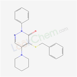 4-(Benzylthio)-2-phenyl-5-(1-piperidinyl)-3(2H)-pyridazinone cas  5273-15-4