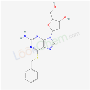 5-(2-amino-6-benzylsulfanyl-purin-9-yl)-2-(hydroxymethyl)oxolan-3-ol cas  6953-43-1