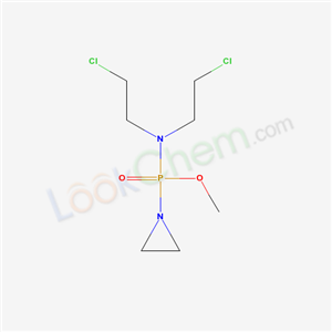 Phosphonamidic acid, P-1-aziridinyl-N,N-bis (2-chloroethyl)-, methyl ester cas  18228-72-3