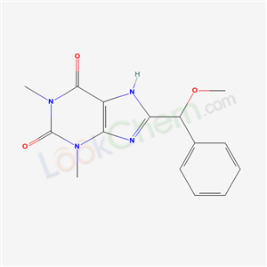 7145-54-2,8-[methoxy(phenyl)methyl]-1,3-dimethyl-3,7-dihydro-1H-purine-2,6-dione,