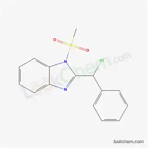 Molecular Structure of 43215-14-1 (2-[chloro(phenyl)methyl]-1-(methylsulfonyl)-1H-benzimidazole)
